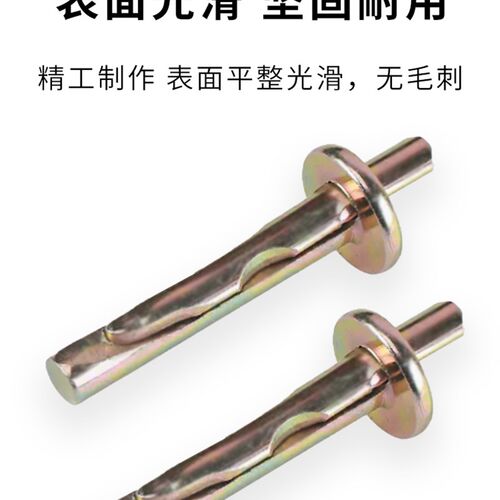 插片壁虎水泥墙快速壁虎膨胀钉敲击式膨胀打入式膨胀螺丝敲钉6mm