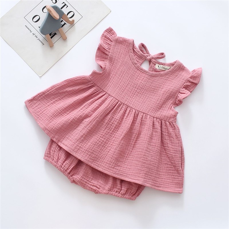 宝宝夏装洋气婴儿t恤纯棉娃娃衫打底衬衣女童短裤套装