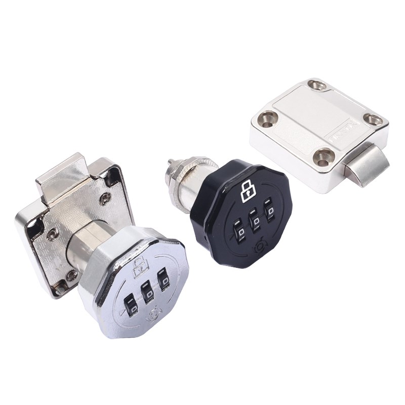 抽屉密码锁橱柜拉手家用衣柜床头柜入户鞋柜办公文件柜防盗密码锁