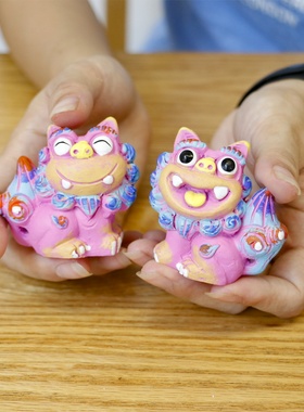 狮三百风狮爷厦门纪念品伴手礼桌面办公室装饰品狮子摆件创意礼品