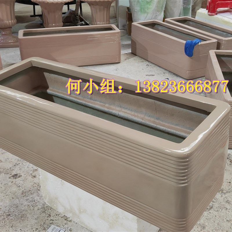 可种花草绿植大创意花盆玻璃钢订做花器花箱花钵花槽雕塑道具模型