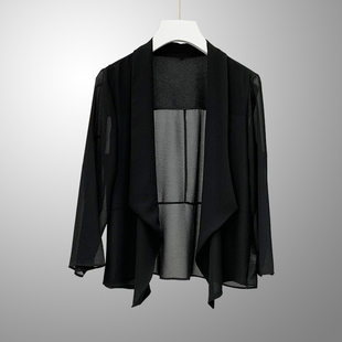 披肩夏季 女薄款 配裙子短款 雪纺外搭开衫 防晒衣 外套2021新款 小西装