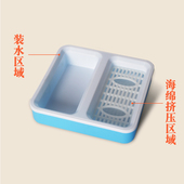 无尘粉笔黑板擦 水溶性粉笔擦海绵板擦 教室专用白绿板擦胶棉板擦