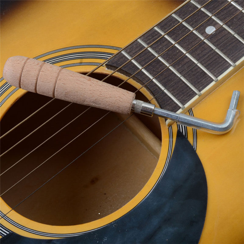 长短两用琴颈六角扳手 4mm 吉他调节加长内六角木柄 专业乐器工具