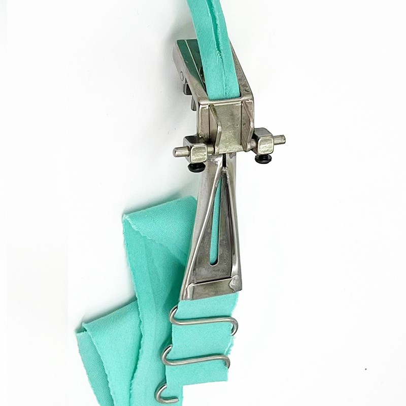 3800链式双针机可调节织带双刀挡边带拉筒通肩贴条压脚缝纫机配件