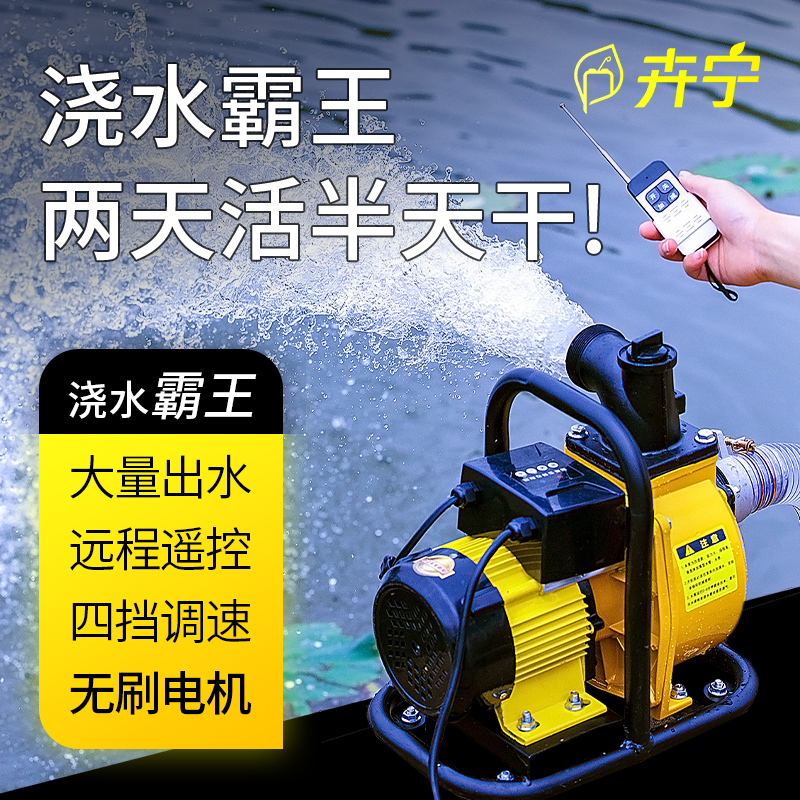 水泵农用浇水机灌溉浇地神器抗旱电动车抽水泵农田果园电动抽水机