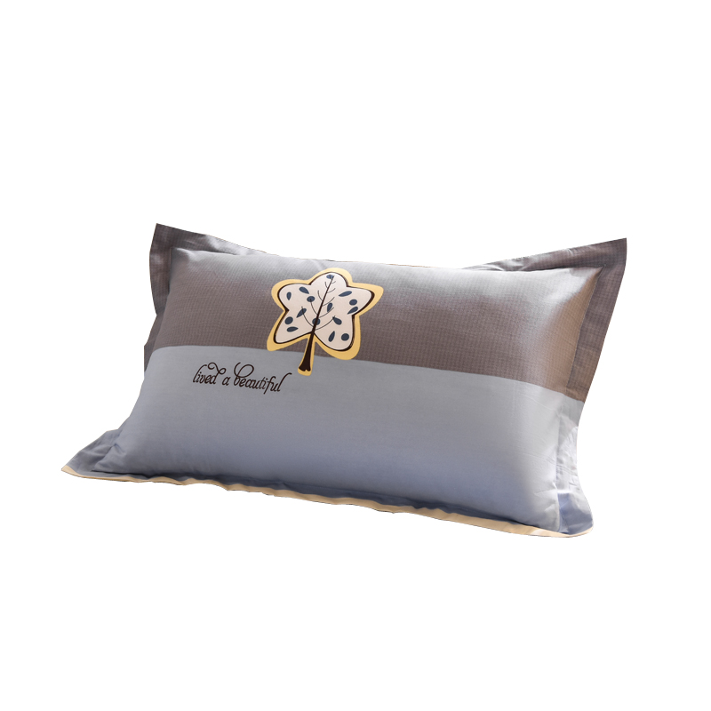 全棉单人枕套【1只装】40x60纯棉儿童卡通乳胶枕头套48x74cm简约