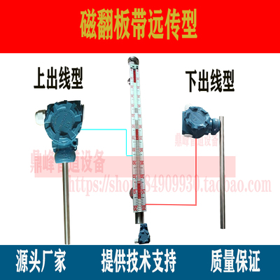 磁翻板远传变送器磁性浮球液位计捆绑式模拟量4-20mA干簧管传感器