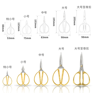 汪吾铨金色合金家用剪刀手工婚庆老人剪纸剪DIY布幼儿园无纺布剪