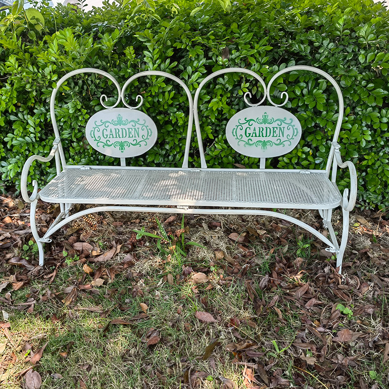 户外铁艺儿童椅花架靠墙花园庭院装饰矮长凳靠背椅花盆托架置物架