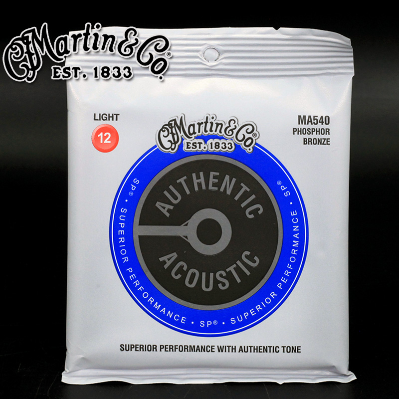 Martin马丁 新款MSP4100民谣吉他弦 MA540木吉他12-54琴弦 三套装