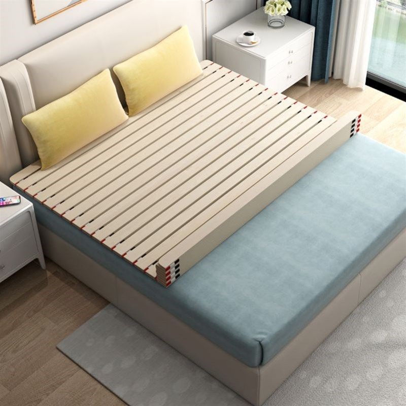 实木折叠床板硬床板沙发木板松木单双人护腰床垫排骨架可直接睡