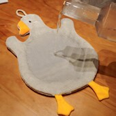 卫生间擦手巾 儿童可爱小毛巾 萌鹅手巾厨房吸水可挂式 擦手巾抹布