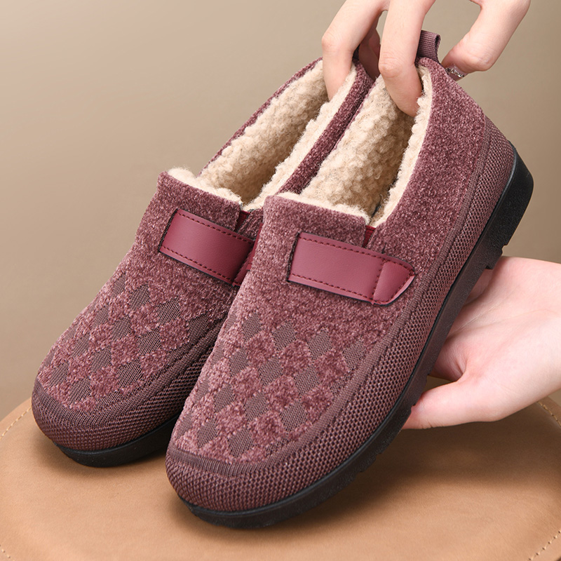 老北京棉鞋女冬季加绒保暖妈妈鞋棉靴加厚防滑软底奶奶鞋休闲防寒