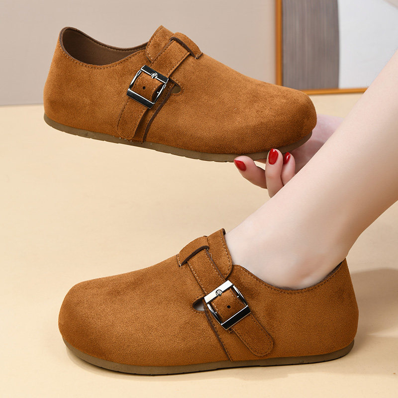 复古厚底全包勃肯鞋女2026春秋新款一脚蹬单鞋休闲轻便百搭豆豆鞋,女鞋,勃肯鞋/软木鞋,淘宝优惠券,粉丝福利购,淘宝优惠卷