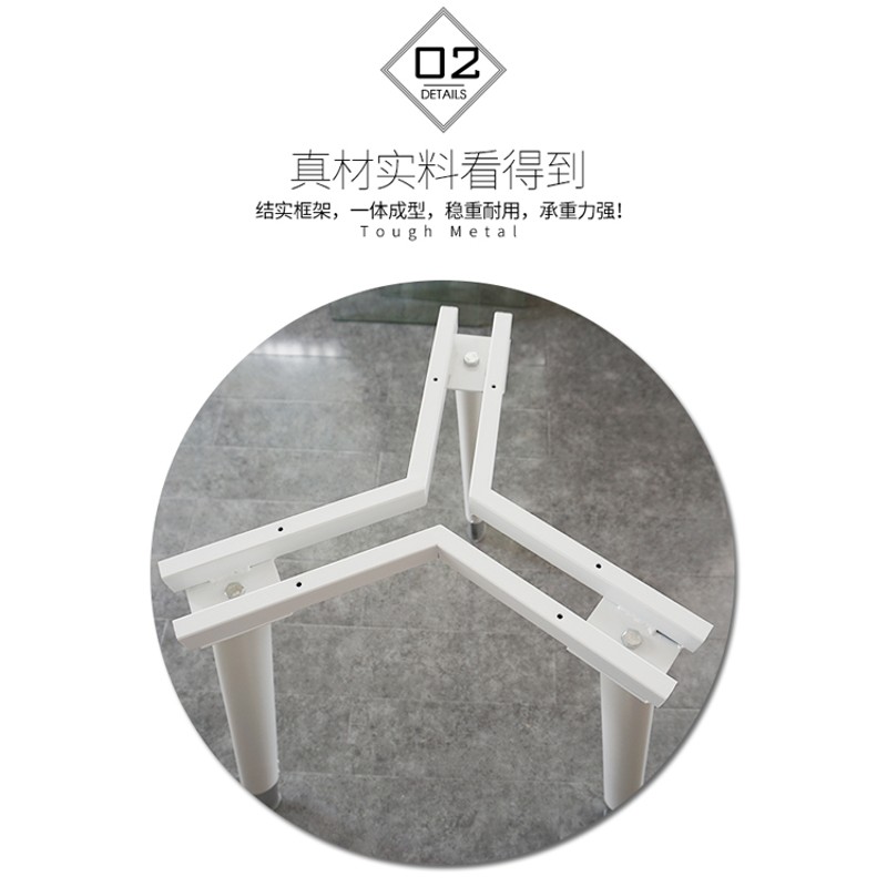 岩板大圆桌架大理石铁艺桌腿支架桌脚餐桌折叠伸缩桌架桌脚架定制