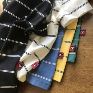 儿童纯棉T恤夏季短袖2023新款大童透气薄款汗衫男童休闲圆领上衣