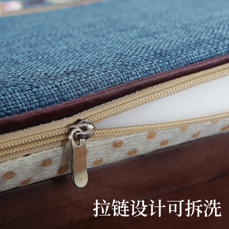 中式坐垫椅垫新中式实木餐椅凳子垫四季可用防滑可拆洗餐桌椅子垫