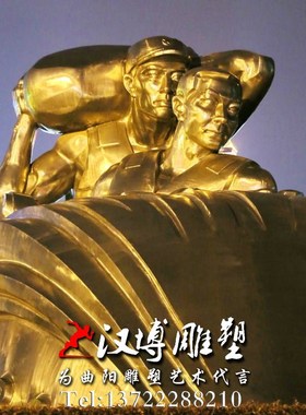 玻璃钢铸铜雕塑劳动工人雕塑城市广场景观雕塑辛勤的园丁人物雕塑