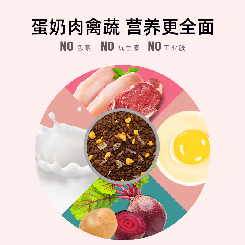 成猫专用猫粮增肥发腮营养全价冻干三拼天然粮成年英短蓝猫6斤