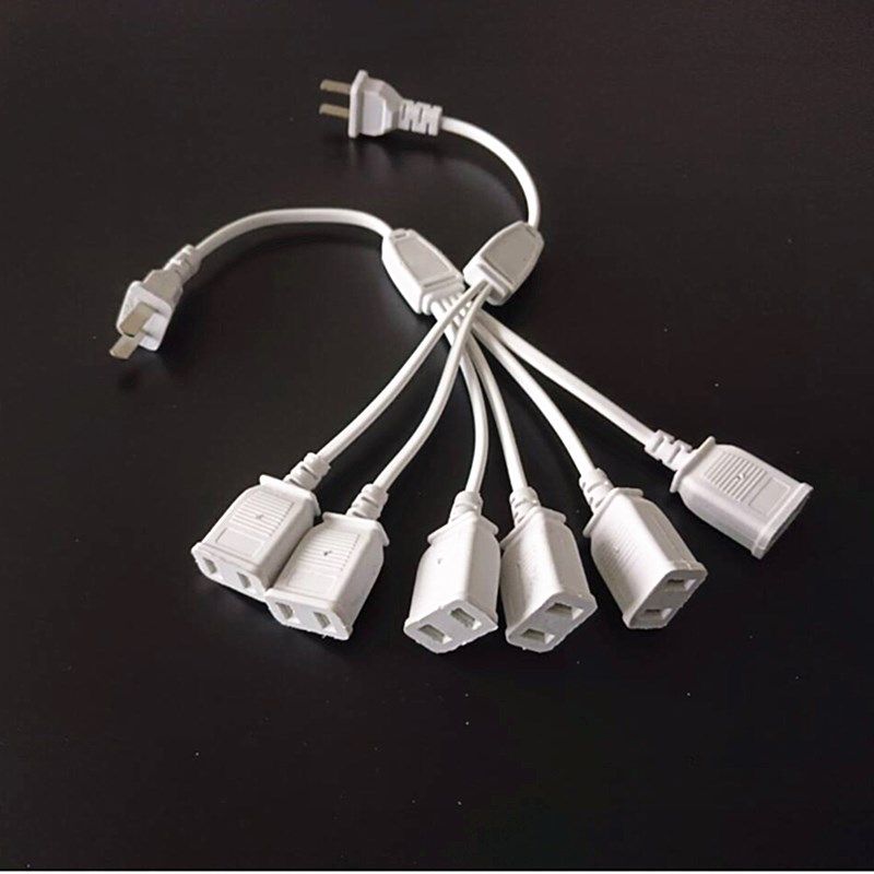 两极接线板迷你小巧插座插排一转二电源延长线插板拖线板家用排插