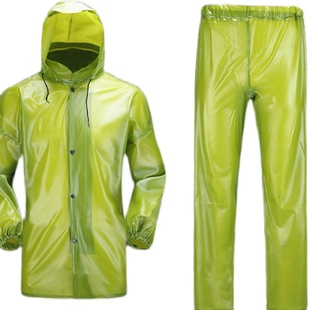 牛筋加厚加大分体采茶雨衣雨裤套装男女通用种茶摘茶茶农专用雨衣