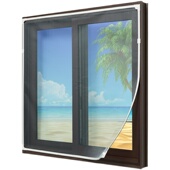 纱窗 可定制免打孔隐形磁吸式 磁吸纱窗推拉式 家用防蚊纱网自贴自装