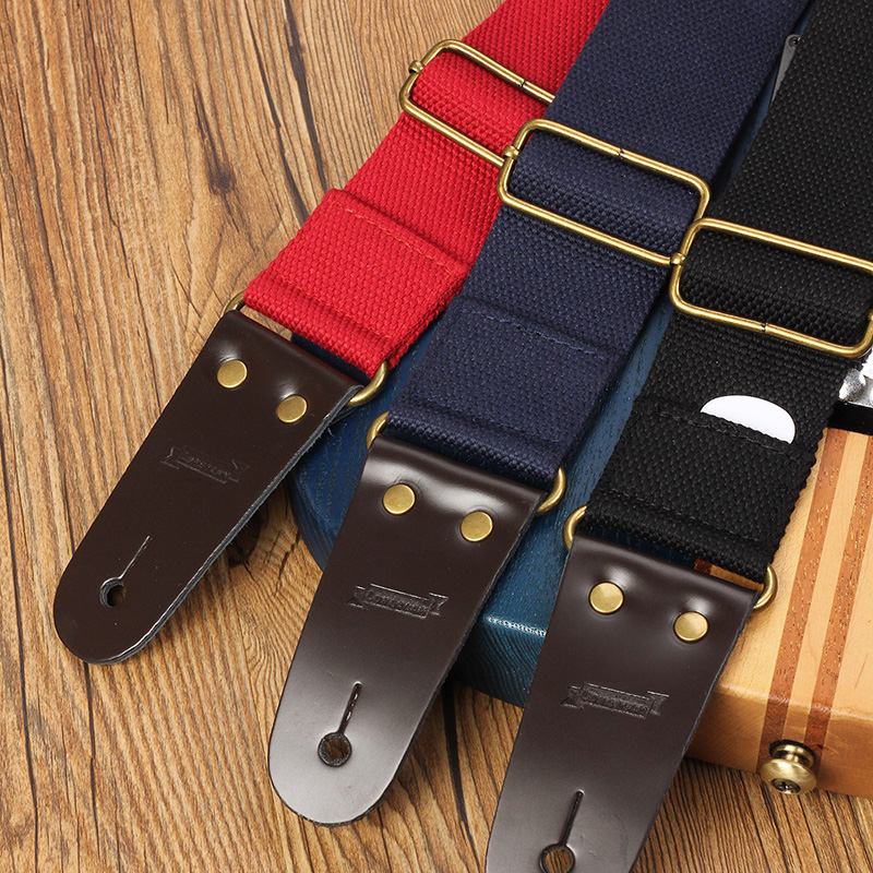 朗汀多功能吉他背带套装版简约棉贝司琴带电吉他防滑脱肩带配件