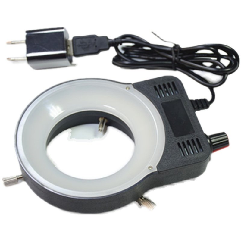 PDOK工业显微镜光源补光灯环形LED直播OK65磨砂罩亮度可调不反光