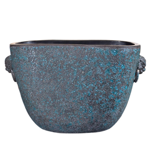 陶瓷摆件家用中号长方形水缸客厅时尚简约养鱼盆复古鱼缸栽树缸