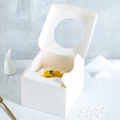 纸盒定制 6寸8寸透明慕斯千层西点烘焙包装 生日蛋糕包装 盒子网红4