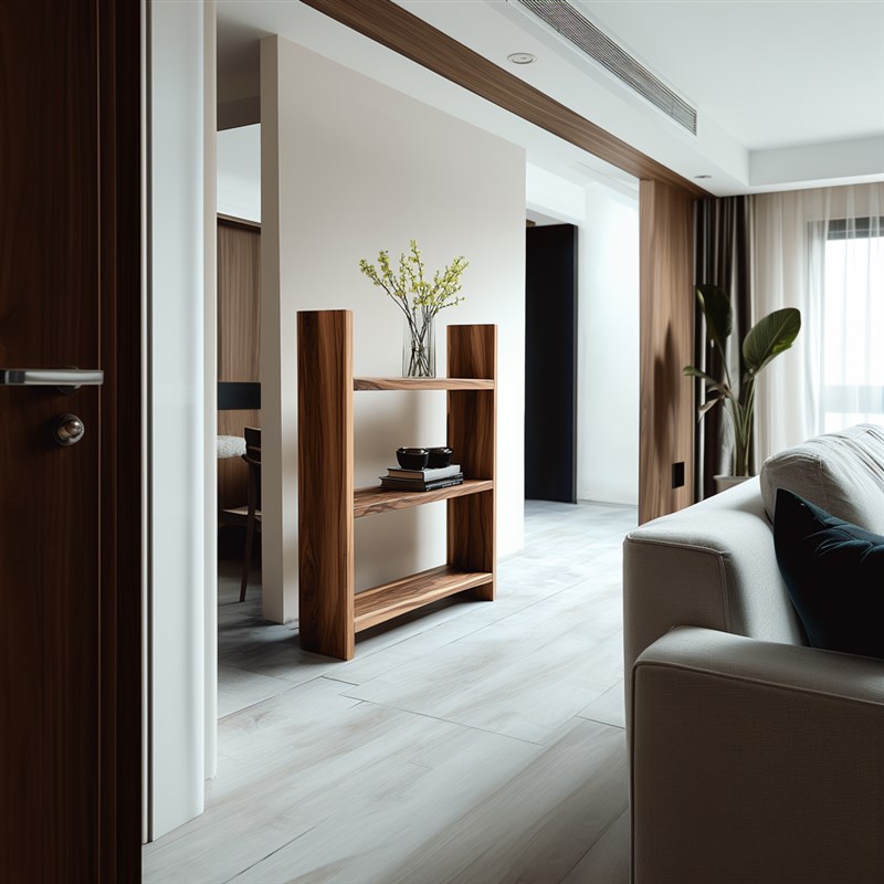 新品博古架侘寂风置物架实木复古书架落地书柜陈列架原木风花架