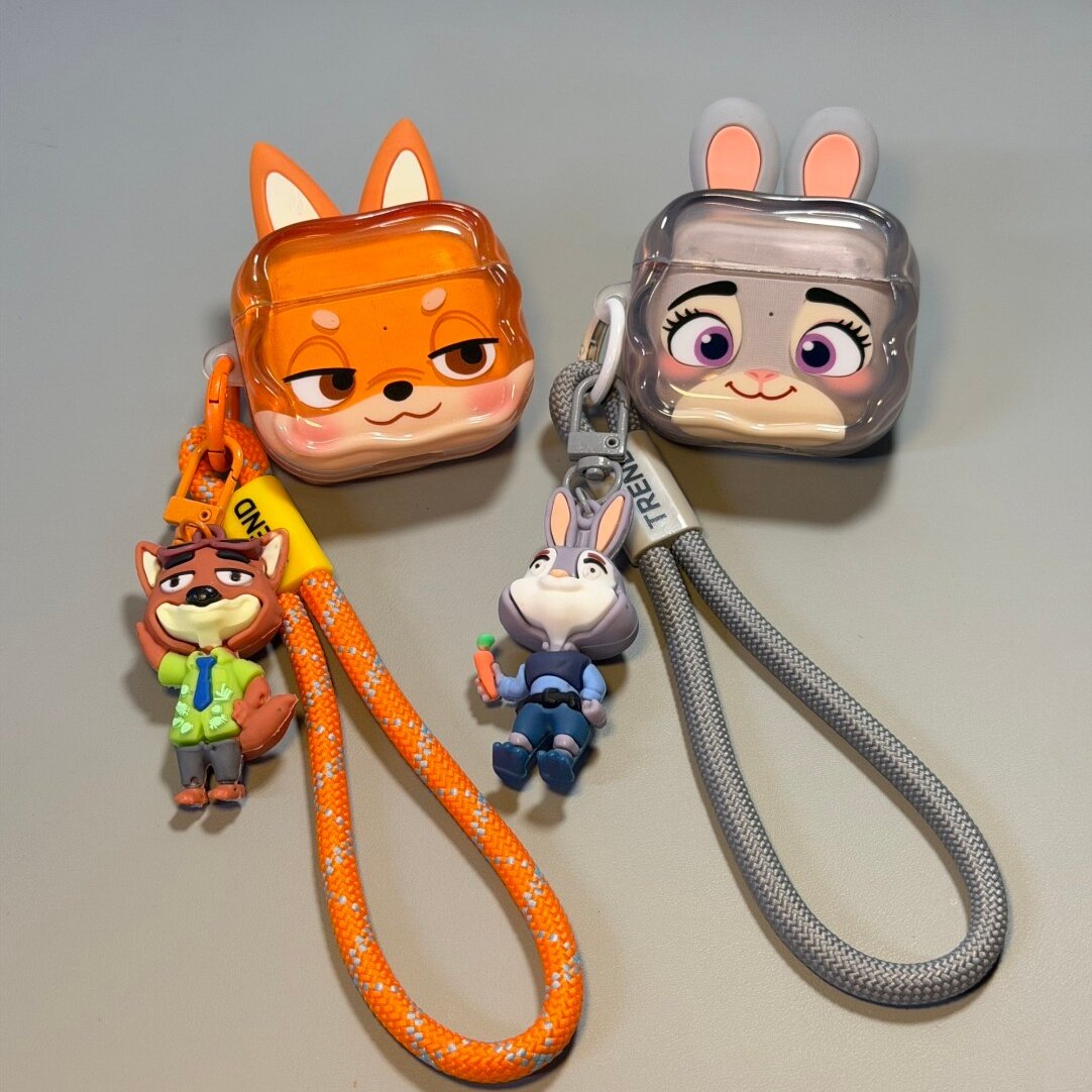 疯狂动物城尼克狐朱迪兔适用airpodspro2保护套可爱新4代airpods3苹果airpodspro耳机无线不撞壳蓝牙耳机壳潮,3C数码配件,耳机保护套,淘宝优惠券,粉丝福利购,淘宝优惠卷