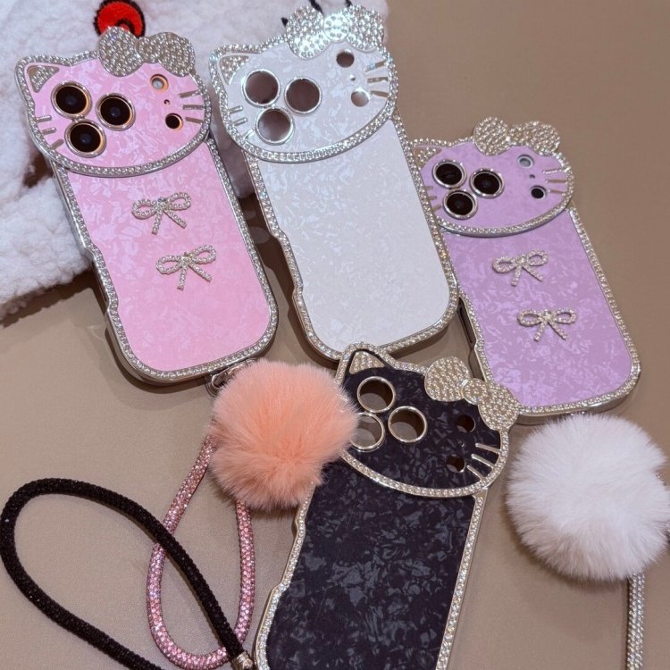 韩系卡通贴钻蝴蝶结适用iPhone1716promax手机壳新款苹果15pro创意可爱14pro个性13pro小众16pro防摔保护套款,3C数码配件,手机保护套/壳,淘宝优惠券,粉丝福利购,淘宝优惠卷