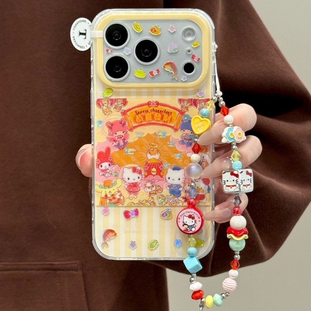 鎏金新年三丽鸥适用于苹果1716promax手机壳小众可爱新款iPhone15pro创意古着少女14pro女款全包13防摔小清新,3C数码配件,手机保护套/壳,淘宝优惠券,粉丝福利购,淘宝优惠卷