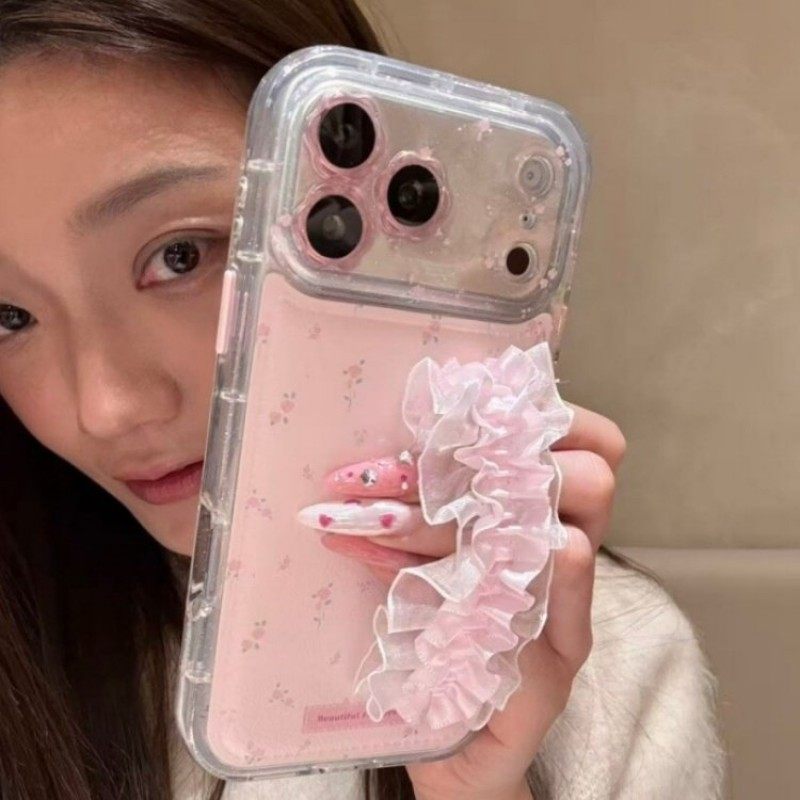 先吉少女心蕾丝花边手腕带适用于iPhone17pro防摔16promax手机壳15,3C数码配件,手机保护套/壳,淘宝优惠券,粉丝福利购,淘宝优惠卷