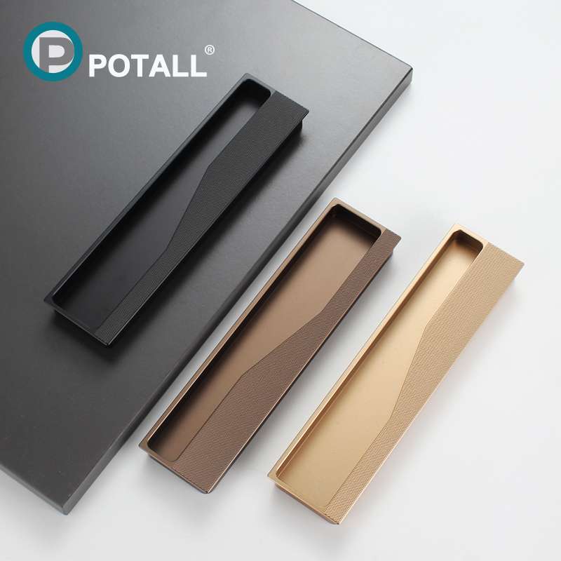 推拉门移门谷仓门把手衣柜门橱柜门嵌入式内嵌暗扣极简隐形暗拉手