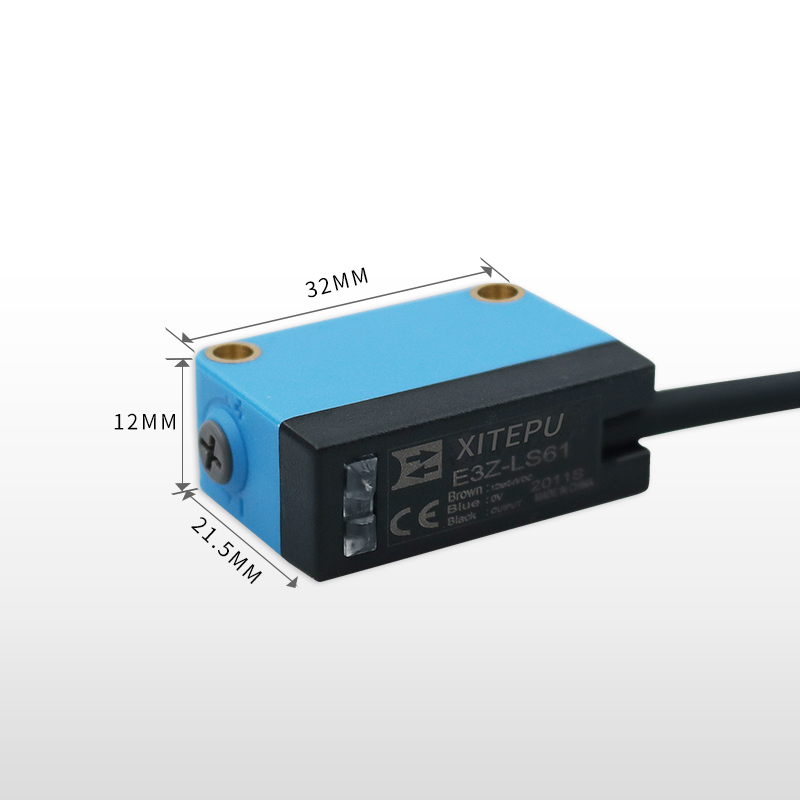 漫反射光电开关背景抑制感应开关E3Z-LS61传感器检测黑色物白色物