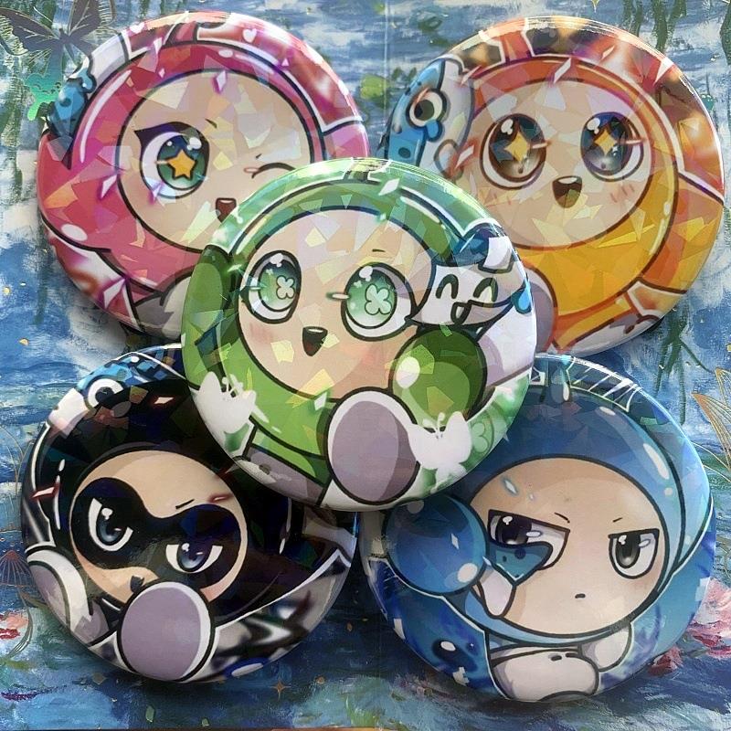 周边徽章镭射细闪吧唧胸针二次元背包装礼物可速饰发