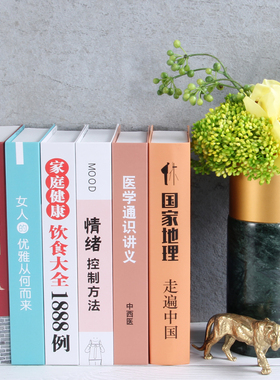 软装美体摆件仿真书