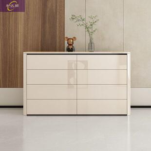 2025新款现代简约客厅八斗柜抽屉式多层收纳柜轻奢床尾柜卧室主卧