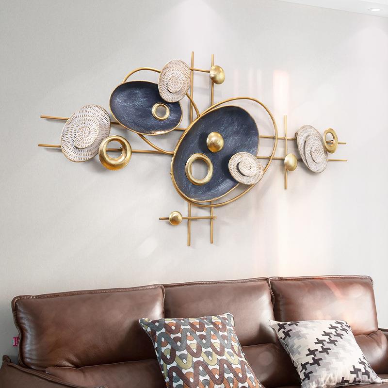 简约现代立体金属铁艺壁饰客厅装饰挂件轻奢创意家居墙面软装饰品