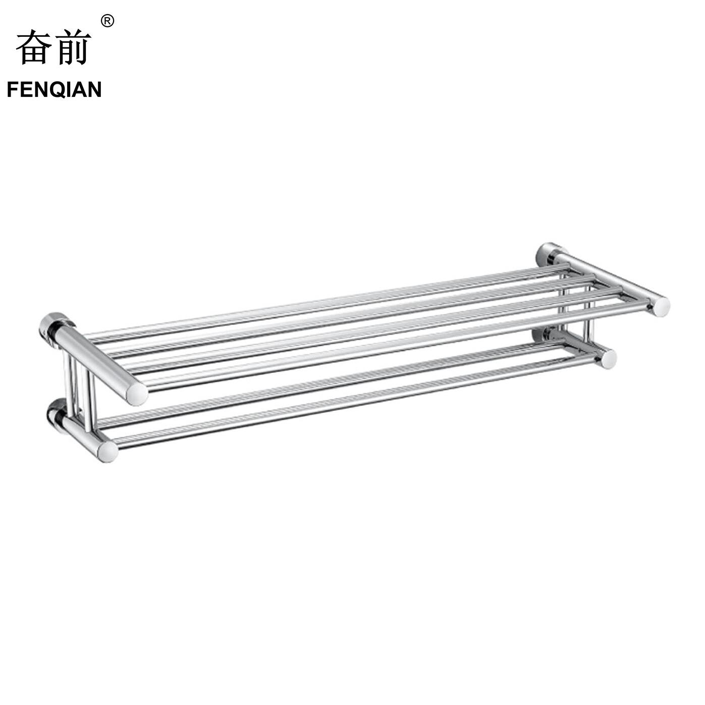 毛巾架304不锈钢浴巾架单双杆多杆挂壁式浴室挂件A2001热卖