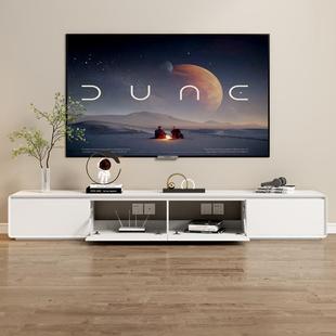 组合小户型实木极简客厅地柜白色落地电视新品现代简约茶几电视柜