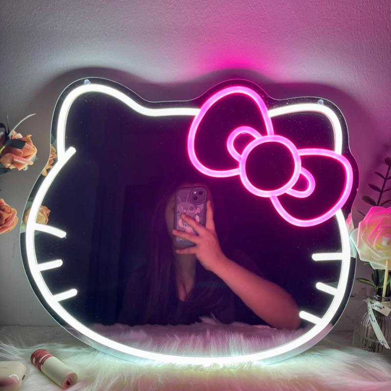 led霓虹灯电商发光造型氛围灯镜面霓虹灯广告牌标志装饰灯