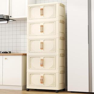 超大80面宽成人儿童衣物小衣柜被子冬衣收纳柜免组装折叠式置物架