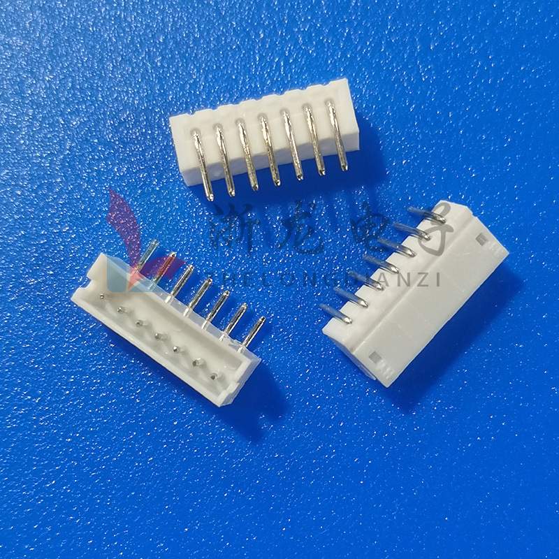 接插件ZH1.5-7P弯插端子1.5-7AW弯针座 90度条形连接器 1000只