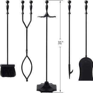 tool set Fireplace 壁爐工具火鉗燒火棍篝火壁爐燒烤工具撥火棍