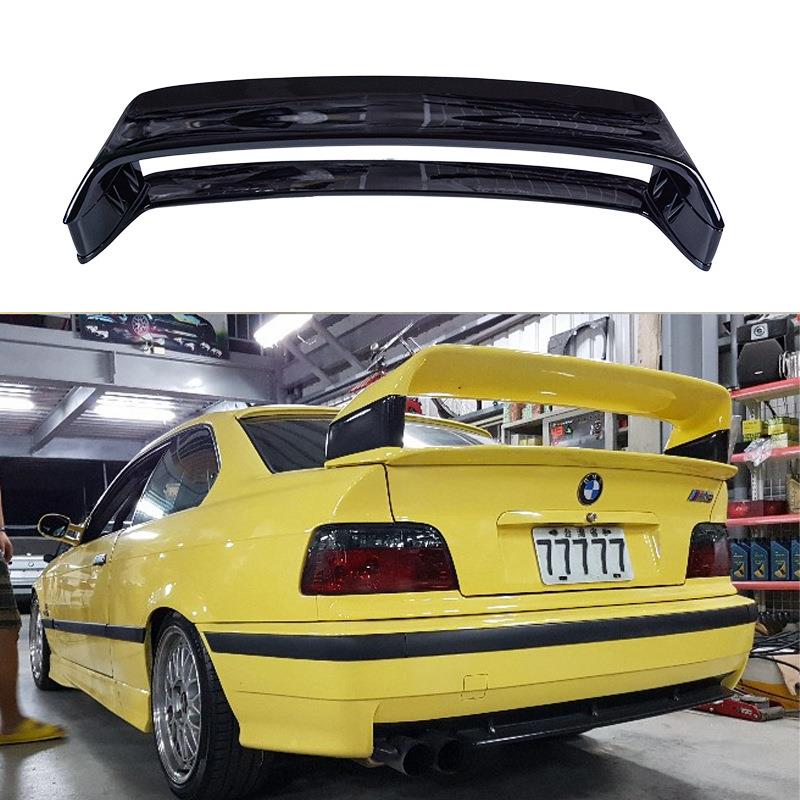 适用于1990-2000宝马三系E36改装尾翼两门四门四段式双层跑车翼