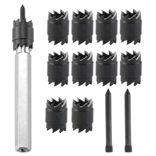 焊点去除钻13件套高速钢点焊钻焊点电动工具套装六角柄修锚点钻头